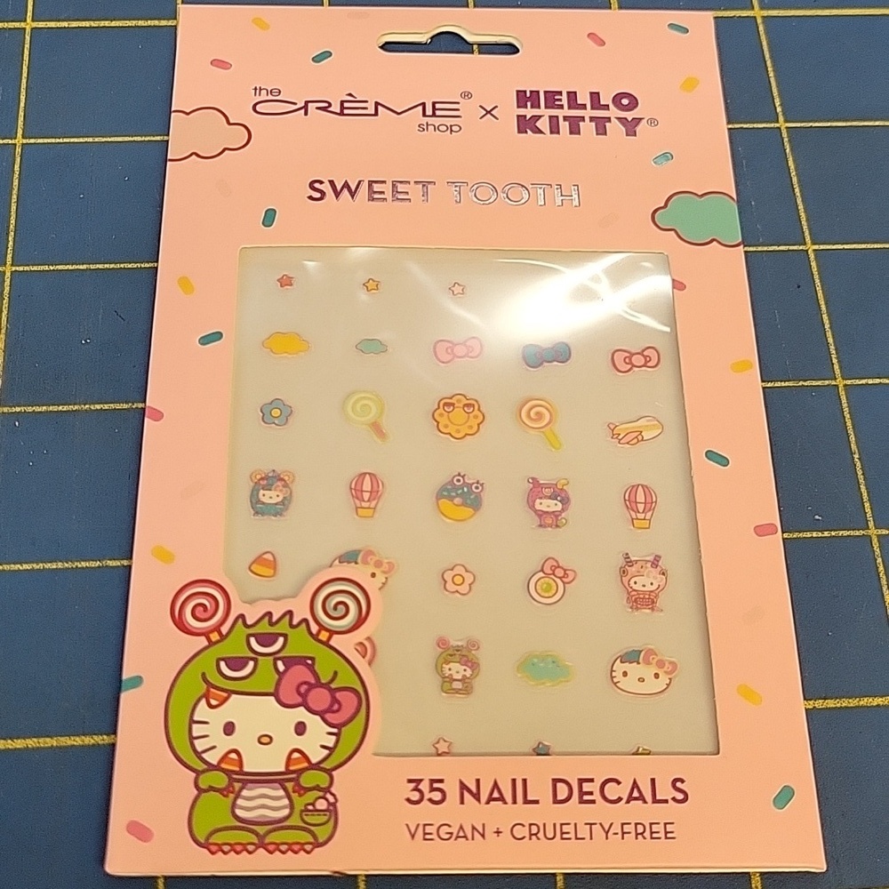 The Crème Shop x Hello Kitty 35 Nail Decals New Sealed Box
